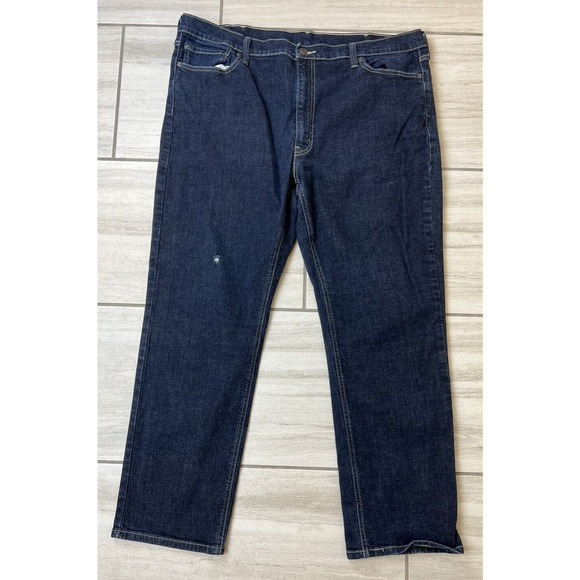 Levi's 541 Jeans Men's 42x32 Blue Denim Red Tab Athletic Taper Fit Dark‎ *see - Picture 1 of 7